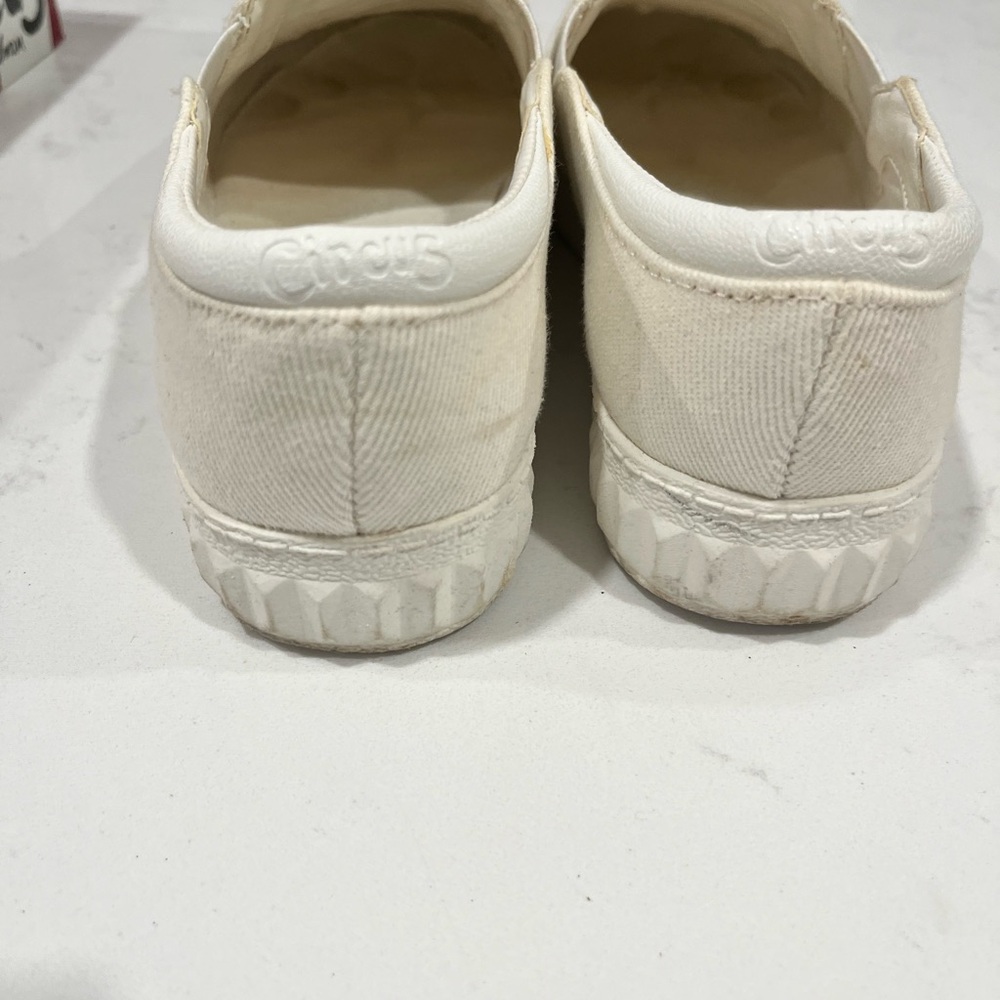Same Edelman White Canvas Slides, Size6 - image 3